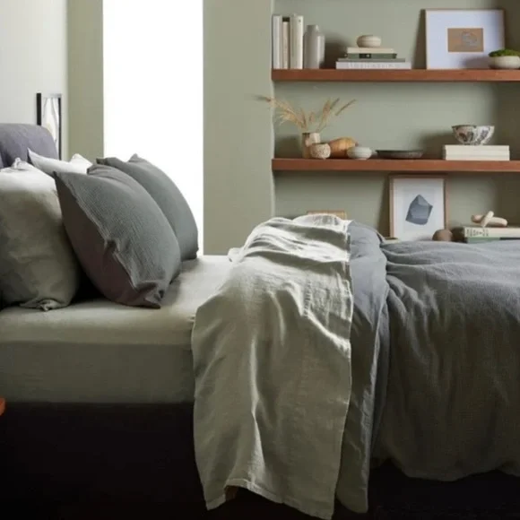 Parachute Organic Cotton Textured Reed Duvet Cover Set - Thumbnail 2